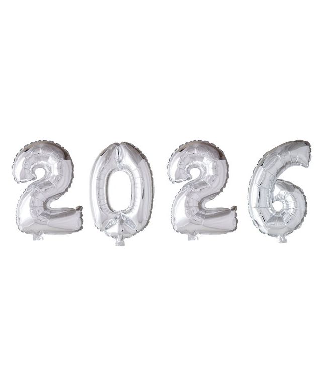 Folieballon Sølv 41 cm 2026