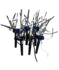 Rysler blå sølv 6 stk