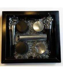 Partyæske 13 dele Sølv/Sort