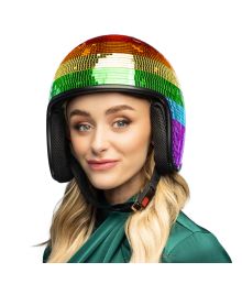 Hjälm med discokula, Regnbåge