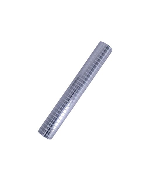 Sølv diskokugle bordløber 0,28 x 3 m