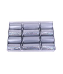 Knallerter 20,5 cm Mat sølv/sølv 4 stk