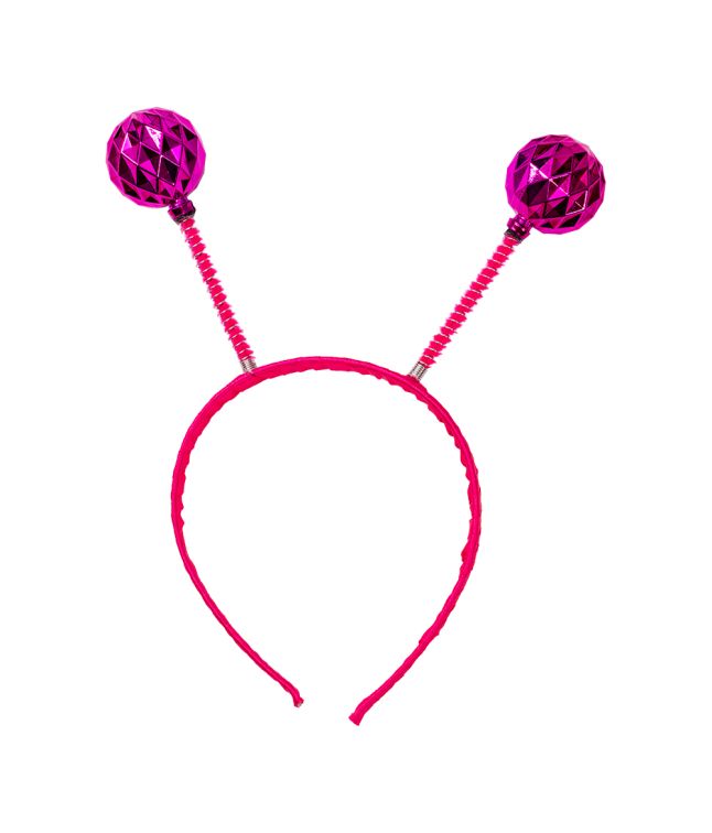 Pink hårbøjle med antenner