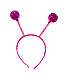 Pink hårbøjle med antenner
