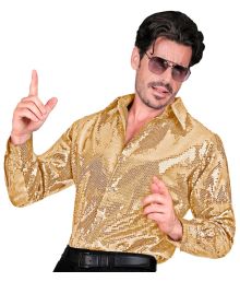 Skjorta med guldpaljetter