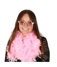 Pink stjerne rhinsten briller