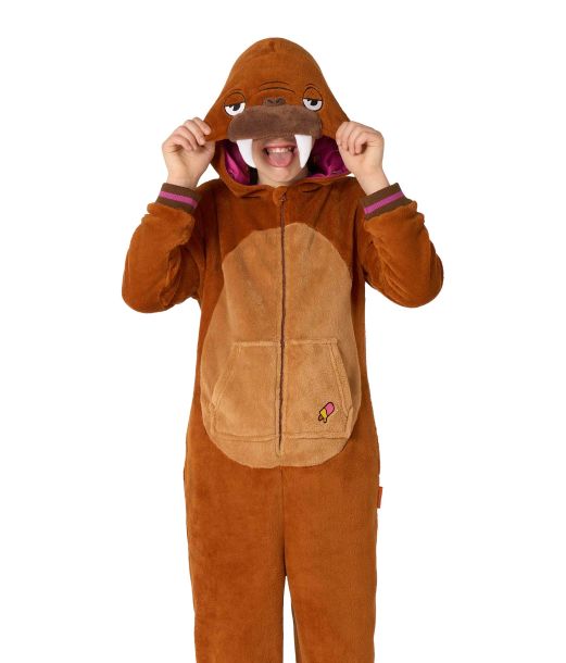 Hvalros onesie 6-8 år 110-128 cm