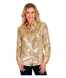 Guldpaljettskjorta, dam