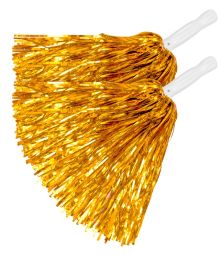 Pom poms i guld, 2 st