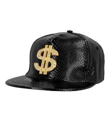 Svart keps med dollartecken