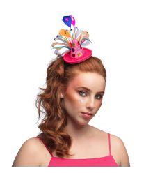 Diadem med clownhatt i miniformat
