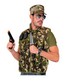 Kamouflagefärgad väst