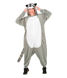 Maskeraddräkt med tvättbjörn