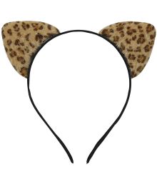 Leopardører på hårbøjle