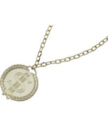 Guld halskæde med dollar vedhæng