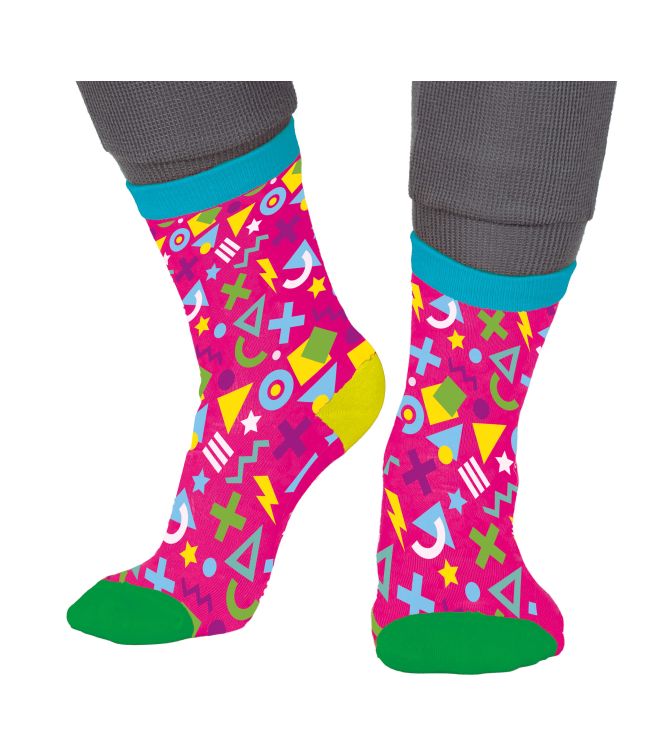 Pink 80er strømper 42-48