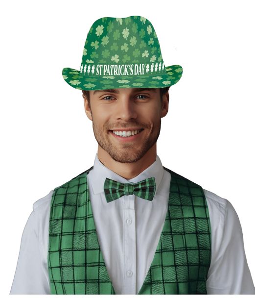 Skt Patrick kløver fedora