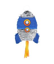 Blå raket-piñata