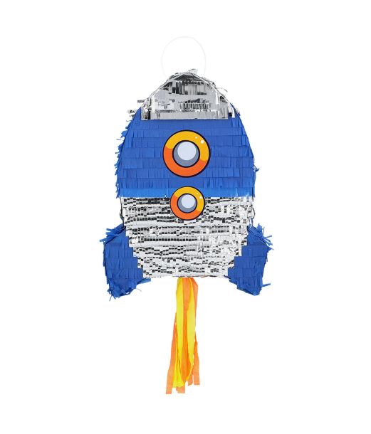 Blå raket-piñata