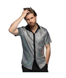 Disco sølv skjorte M