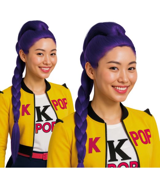 Kpop paryk lilla, voksen