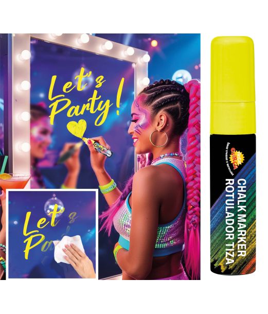 Flydende kridt, gult