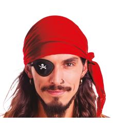Röd pirat-bandana