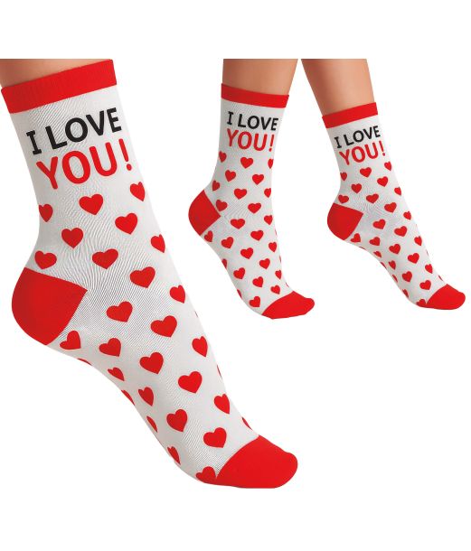 I Love You strømper 42-48