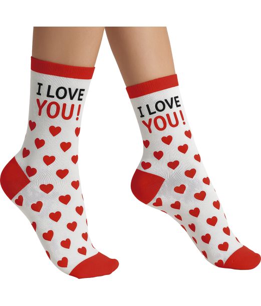 I Love You strømper 42-48