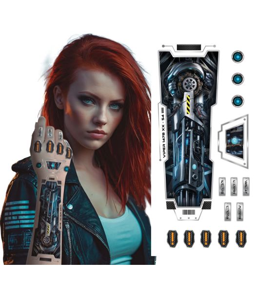 Futuristisk tatoveringer til armen