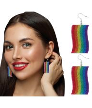 Regnbueflag øreringe