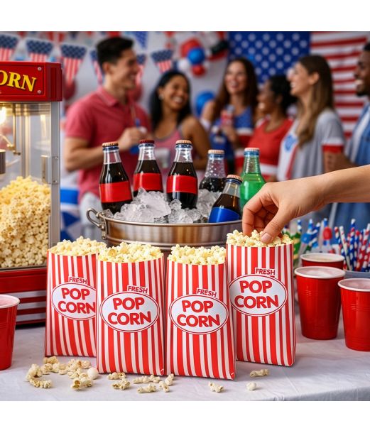 Popcorn papirposer 8 stk 