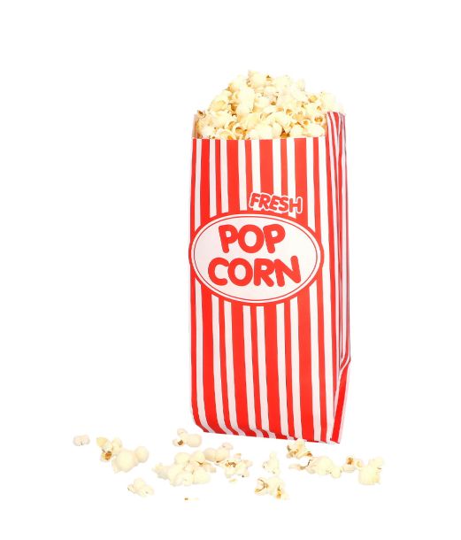 Popcorn papirposer 8 stk 