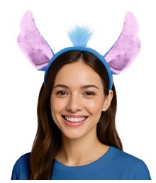 Blå alien hårbøjle