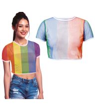 Regnbue net top L-42/44