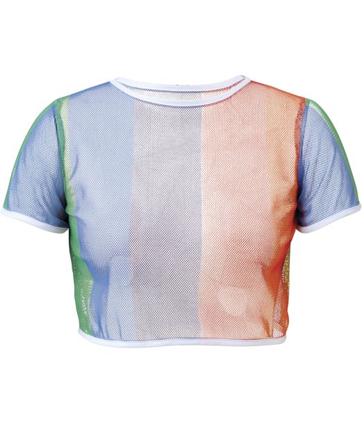 Regnbue net top L-42/44