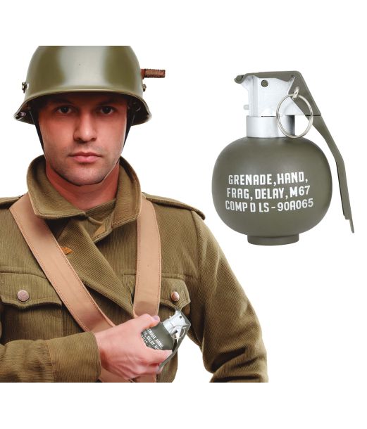 Granat med lys og lyd 10 cm