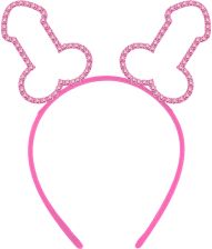 Hårbøjle med penis m rhinsten