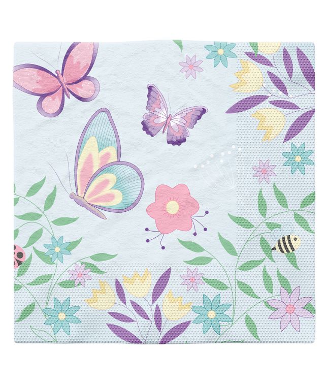 Servietter flutter garden