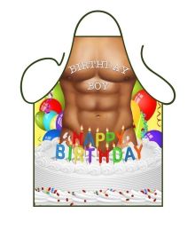 Forklæde happy birthday boy