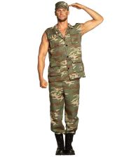 Flot Soldat kostume til voksne. 