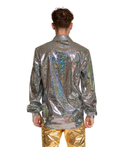DIsco shirt sølv str S