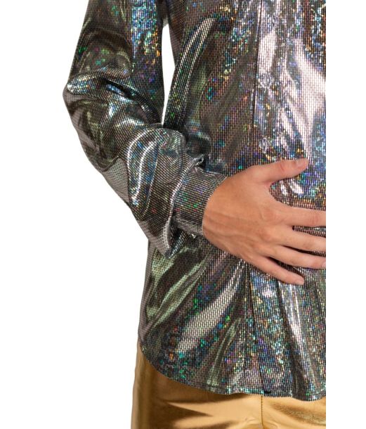 DIsco shirt sølv str S