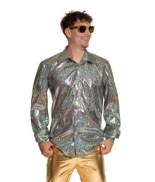 DIsco shirt sølv str S