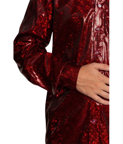 Disco shirt rød str S