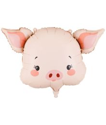 Folieballong med söt gris