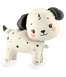 Folieballong med hund på hjul