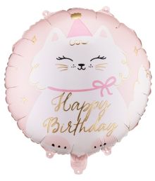 Katt Happy Birthday folieballong