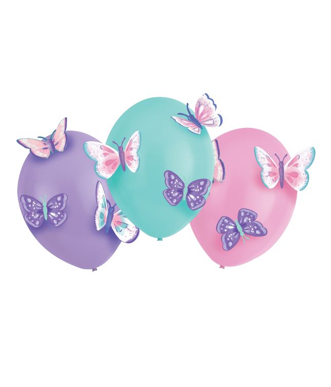 Ballon sommefugl 3 stk 35,5 cm