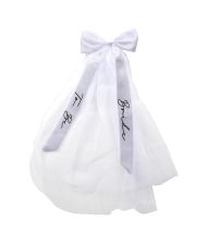 Bride to be slør m. sløjfe